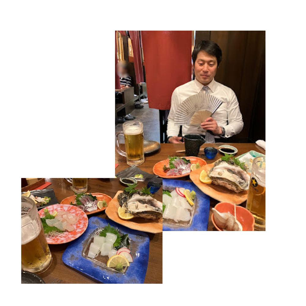 いつかの🍺社長とメッシー🍚