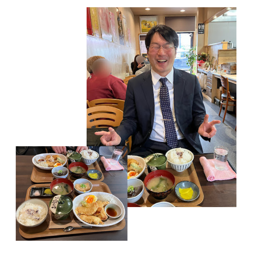 久々の社長とメッシー🍚